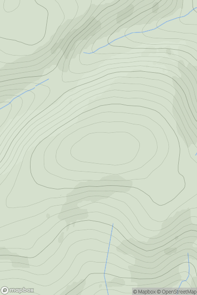Thumbnail image for Bell Hill [Northumberland] showing contour plot for surrounding peak